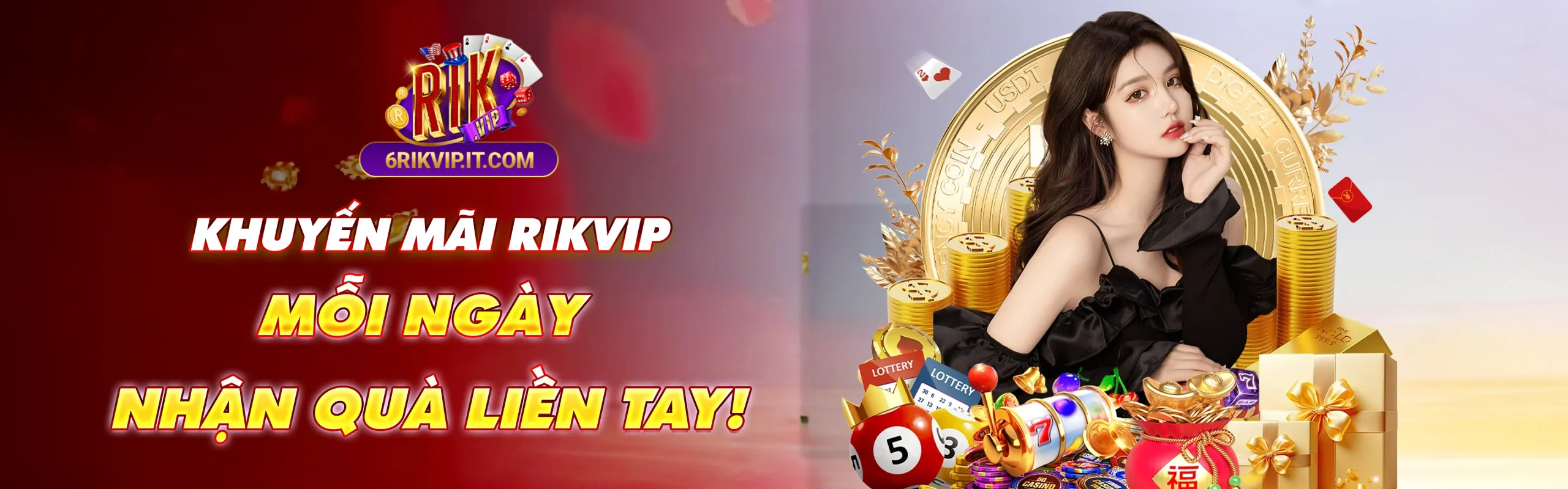 Khuyến mãi riktvip, mỗi ngày, nhận quà liền tay